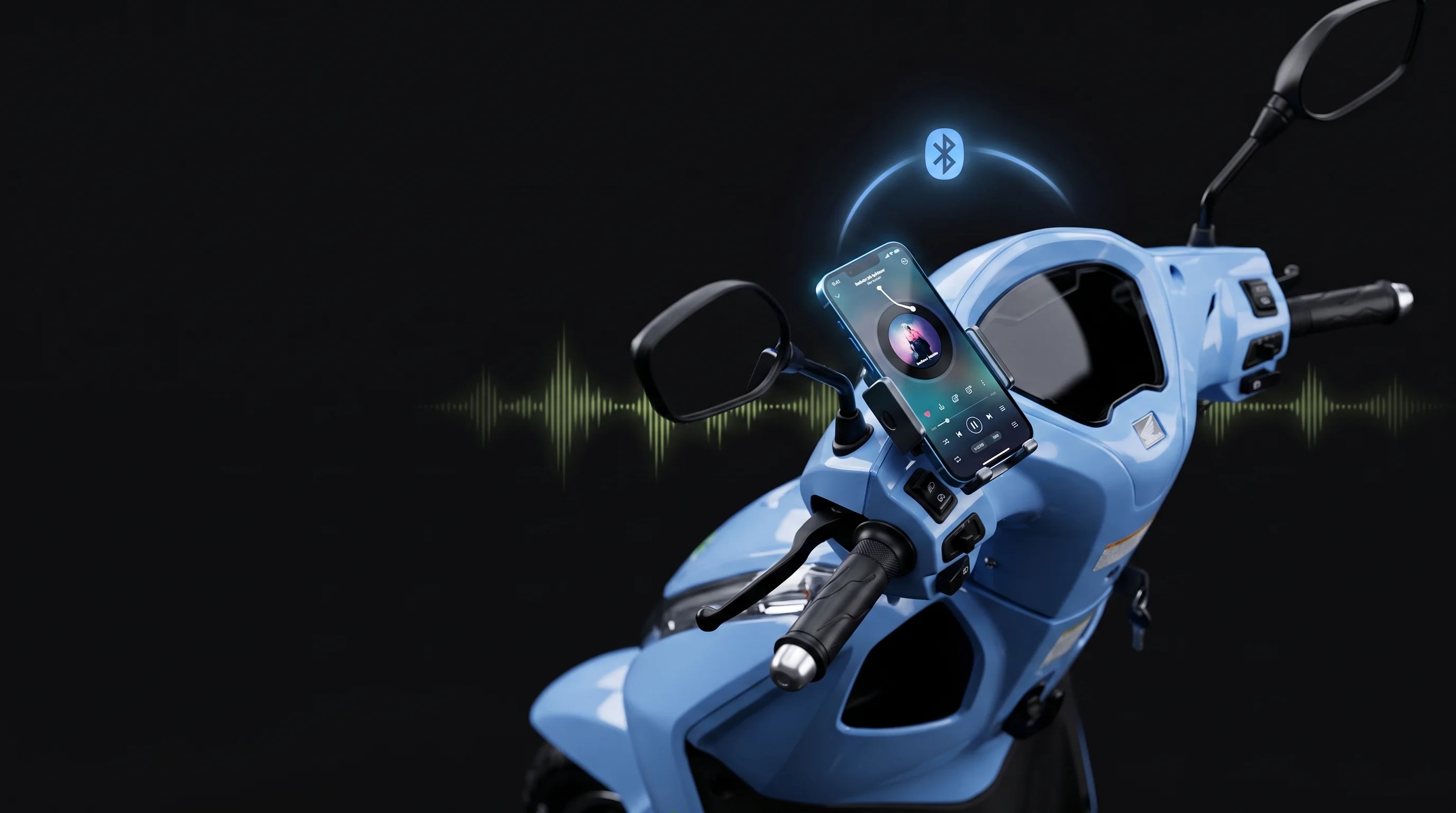 Smartphone paired to a GOEEN scooter over Bluetooth
